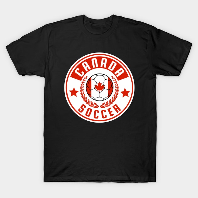 Canada Soccer T-Shirt by footballomatic